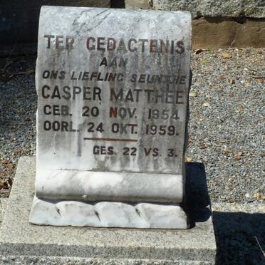 MATTHEE Casper 1954-1959