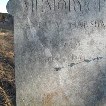 MARSHALL Henrietta -1875