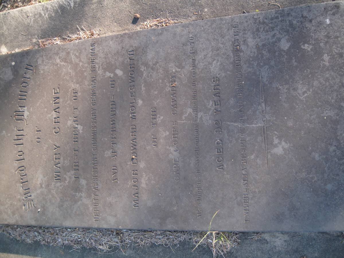 MOLESWORTH Mary  formerly TRUEMAN nee CRANE -1870