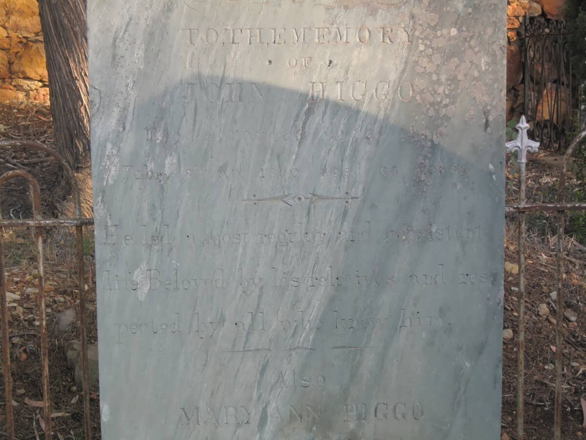 HIGGO John -18?0 &amp; Mary Ann