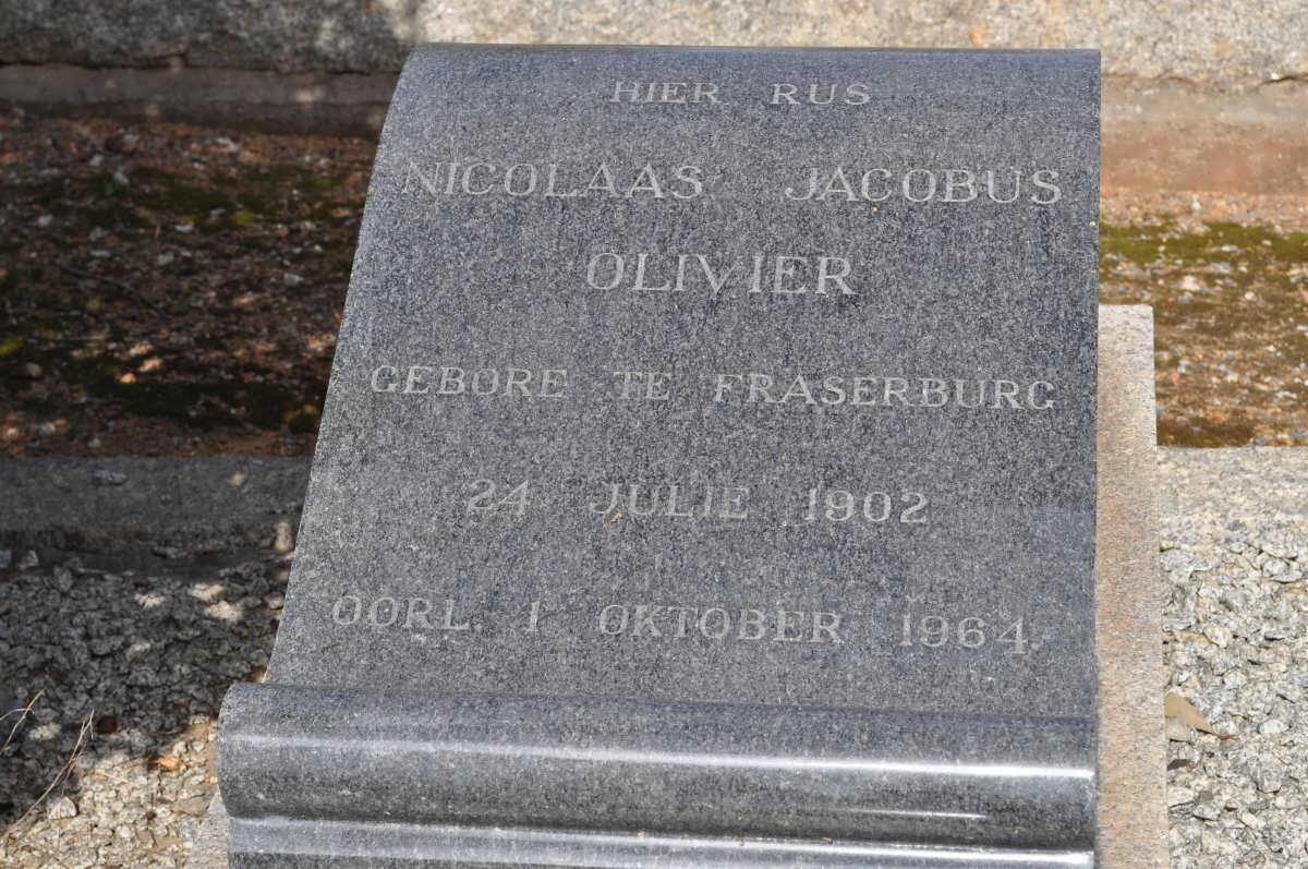 OLIVIER Nicolaas Jacobus 1902-1964