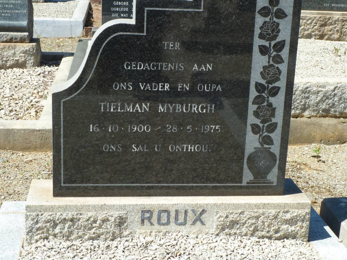 ROUX Tielman Myburgh 1900-1975