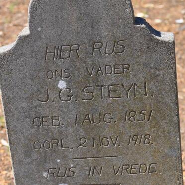 STEYN J.G. 1851-1918