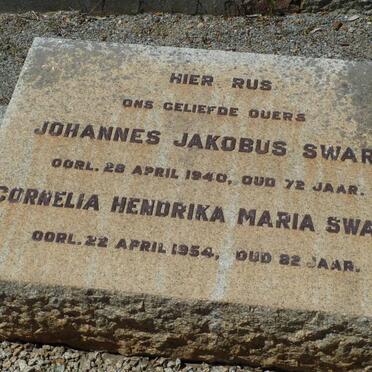 SWART Johannes Jakobus -1940 &amp; Cornelia Hendrika Maria -1954
