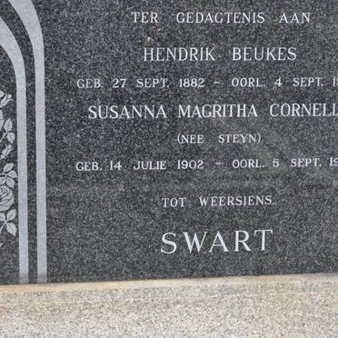 SWART Hendrik Beukes 1882-1967 &amp; Susanna Magritha Cornelia STEYN 1902-1983