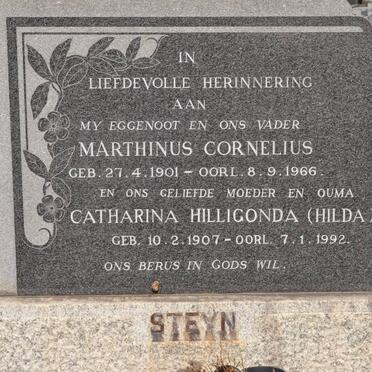 STEYN Marthinus Cornelius 1901-1966 &amp; Catharina Hilligonda 1907-1992