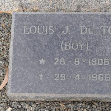 TOIT Louis J., du 1906-1966