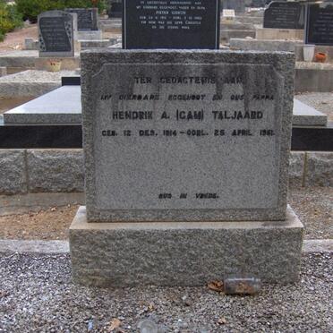 TALJAARD Hendrik A. 1914-1951