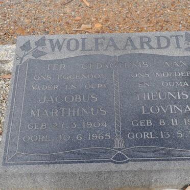 WOLFAARDT Jacobus Marthinus 1904-1965 &amp; Theunisa Lovina 1901-1983