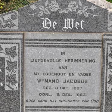 WET Wynand Jacobus, de 1897-1963