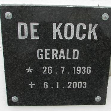 KOCK Gerald, de 1936-2003