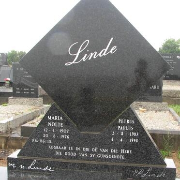 LINDE Petrus Paulus 1903-1998 &amp; Maria Nolte 1907-1976