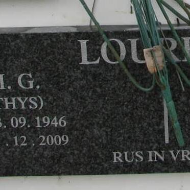 LOURENS M.G. 1946-2009 &amp; Amanda UYS 1953-
