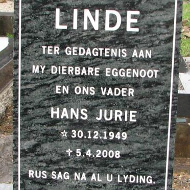 LINDE Hans Jurie 1949-2008