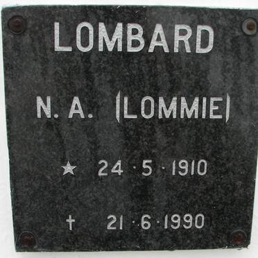 LOMBARD N.A. 1910-1990