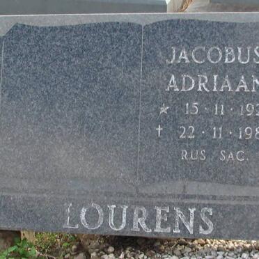 LOURENS Jacobus Adriaan 1922-1983