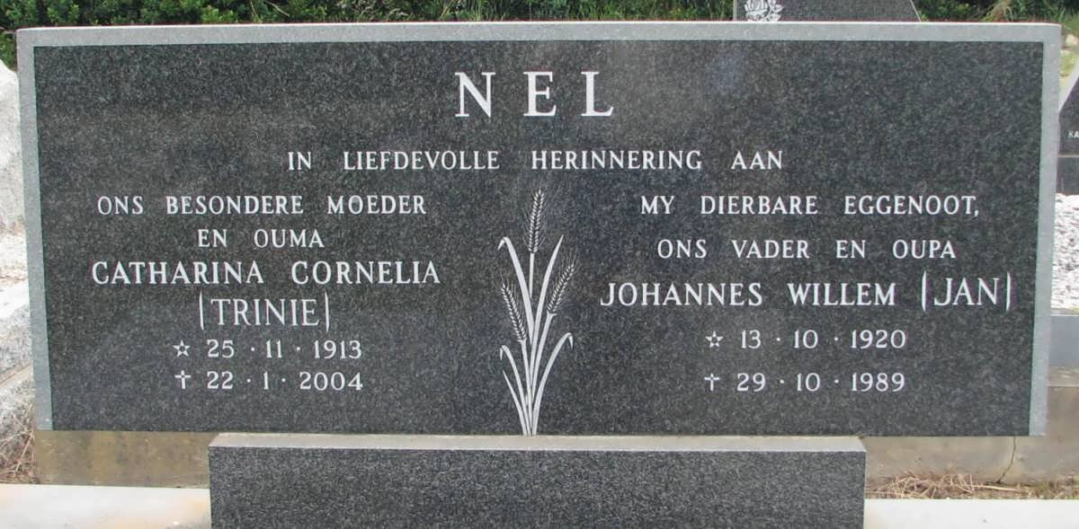 NEL Johannes Willem 1920-1989 &amp; Catharina Cornelia 1913-2004