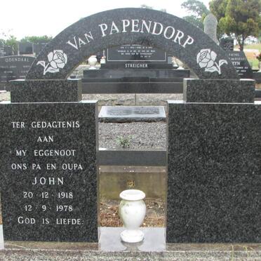 PAPENDORP John, van 1918-1978