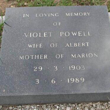 POWELL Violet 1903-1989