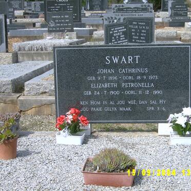 SWART Johan Cathrinus 1896-1973 &amp; Elizabeth Petronella 1900-1990