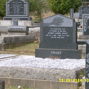 SWART Jacobus Gabriël 1923-1957