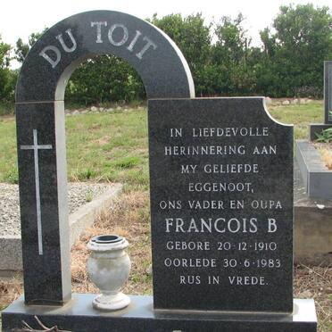 TOIT Francois B., du 1910-1983