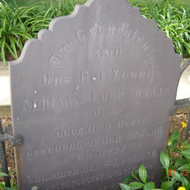 MULLER Adriaan Louw 1876-1876