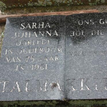 TALMAKKIES Sarha Johanna -1961