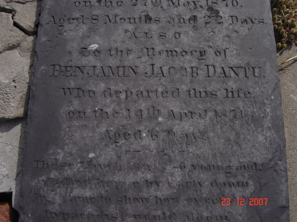 DANTU Benjamin Jacob -1871