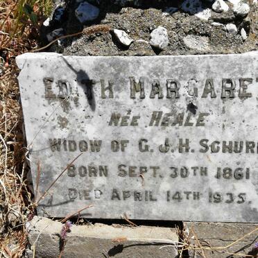 SCHURR Edith Margaret nee HEALE 1861-1935