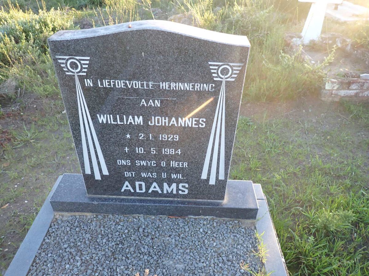 ADAMS William Johannes 1929-1984