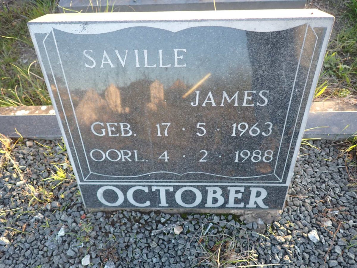 OCTOBER Saville James 1963-1988