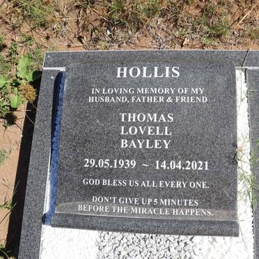 HOLLIS Thomas Lovell Bayley 1939-2021