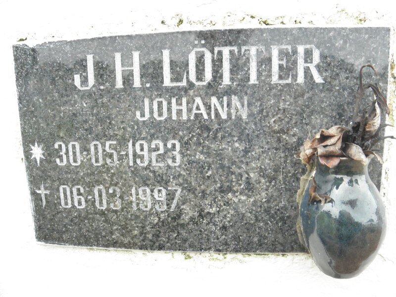 LOTTER J.H. 1923-1997