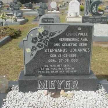 MEYER Stephanus Johannes 1956-1993