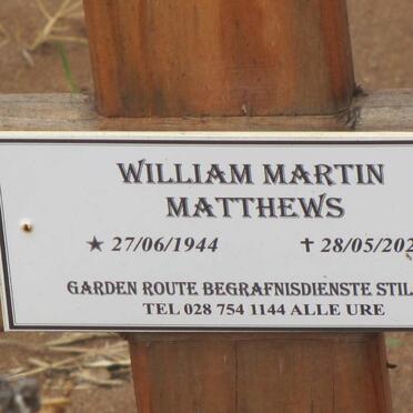 MATTHEWS William Martin 1944-2020
