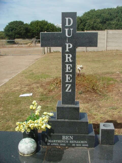 PREEZ Marthinus Benjamin, du 1933-2000