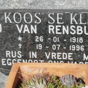 RENSBURG J., van 1918-1996