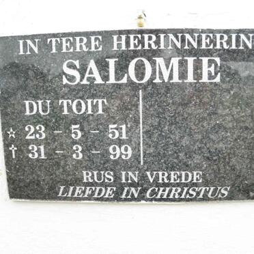 TOIT Salomie, du 1951-1999