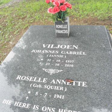 VILJOEN Johannes Gabriel 1937-2010 &amp; Roselle Annette SQUIER 1941-