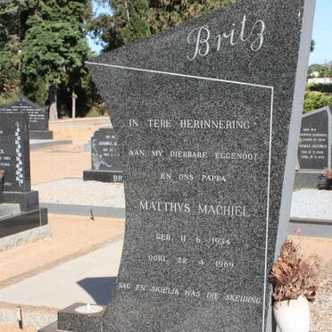 BRITZ Matthys Machiel 1934-1969