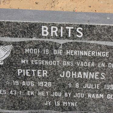 BRITS Pieter Johannes 1928-1996