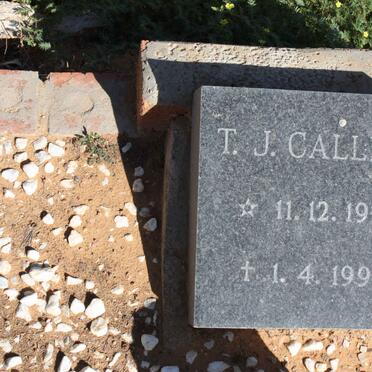CALLDA T.J. 1919-1993