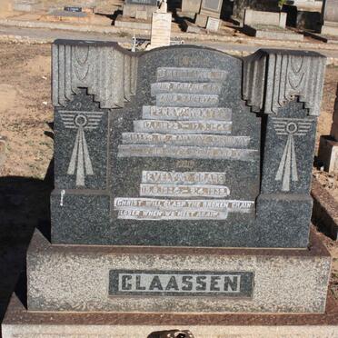 CLAASSEN Perry Huxton 1923-1946 :: CLAASSEN Evelyn Grace 1934-1939