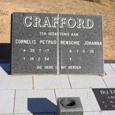 CRAFFORD Cornelis Petrus 1917-1994 &amp; Renschie Johanna 1936- :: DU TOIT Louis 1933-2004