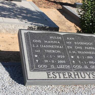 ESTERHUYSE J.M. 1919-1984 &amp; J.J. THERON 1929-2005