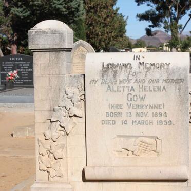 GOW Aletta Helena nee VERRYNNE 1894-1939