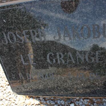 GRANGE Joseph Jacobus, le 1940-1994