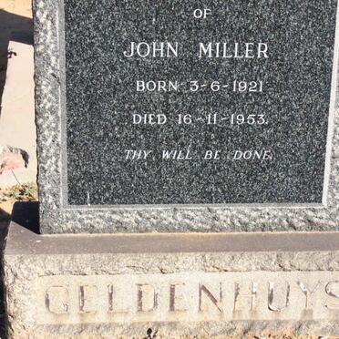 GELDENHUYS John Miller 1921-1953