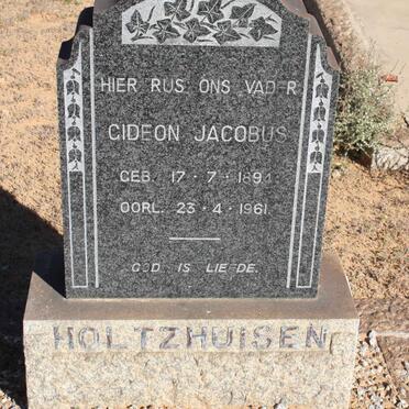 HOLTZHUISEN Gideon Jacobus 1894-1961